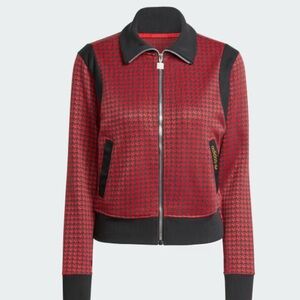 adidas Red and Black Bomber Jacket